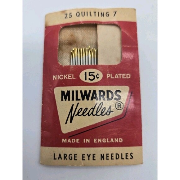 Vintage Sewing Notions Lot 1950s Needles Snap Grip Fastener Hook Eye Loop Singer - Picture 7 of 14